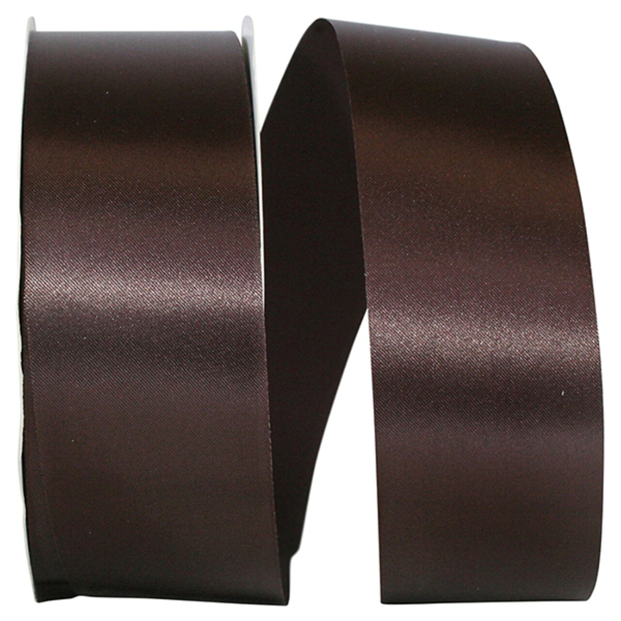 Florist Ribbons --- 1 ⅞ inch x 100 yards --- Satin / Acetate Supreme Cooler Ribbon -- Chocolate Brown Color